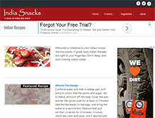 Tablet Screenshot of indiasnacks.com